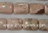 CRC305 15.5 inches 13*18mm rectangle Peru rhodochrosite beads