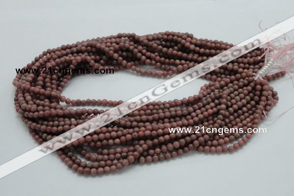 CRC50 15.5 inches 4mm round rhodochrosite gemstone beads wholesale