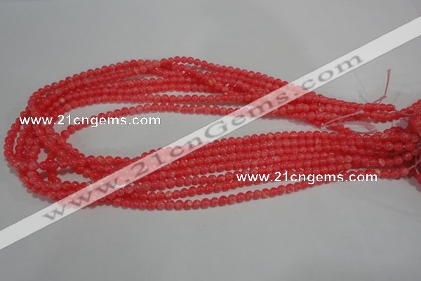 CRC500 15.5 inches 4mm round synthetic rhodochrosite beads