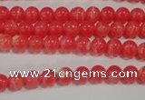 CRC501 15.5 inches 6mm round synthetic rhodochrosite beads