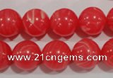 CRC505 15.5 inches 14mm round synthetic rhodochrosite beads