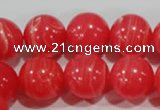 CRC506 15.5 inches 16mm round synthetic rhodochrosite beads