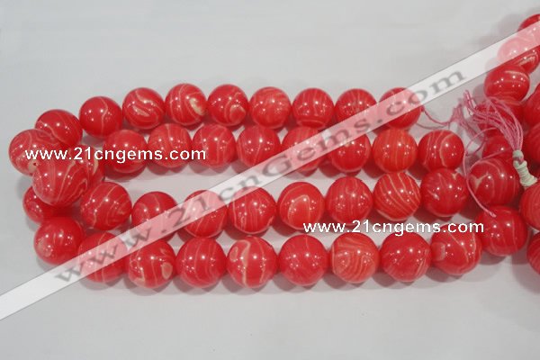 CRC508 15.5 inches 20mm round synthetic rhodochrosite beads