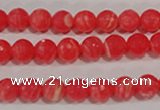 CRC512 15.5 inches 8mm faceted round synthetic rhodochrosite beads