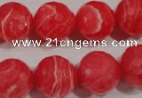 CRC516 15.5 inches 16mm faceted round synthetic rhodochrosite beads