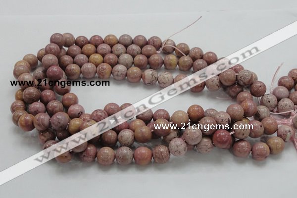 CRC54 15.5 inches 12mm round rhodochrosite gemstone beads wholesale