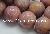 CRC56 15.5 inches 20mm round rhodochrosite gemstone beads wholesale