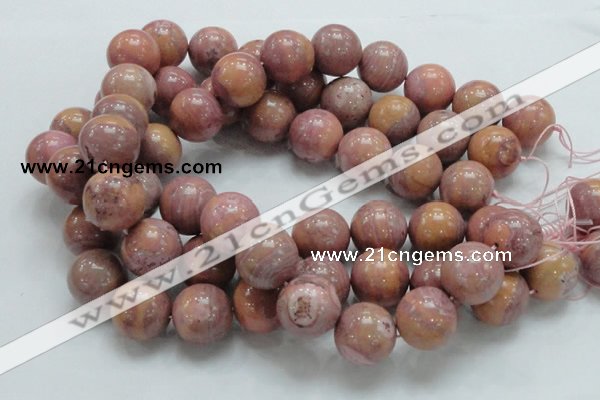 CRC56 15.5 inches 20mm round rhodochrosite gemstone beads wholesale