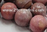 CRC57 15.5 inches 22mm round rhodochrosite gemstone beads wholesale