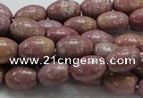 CRC66 15.5 inches 10*14mm rice rhodochrosite gemstone beads