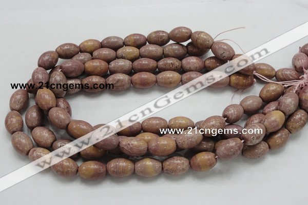 CRC67 15.5 inches 13*18mm rice rhodochrosite gemstone beads