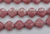 CRC681 15.5 inches 10*10mm diamond rhodochrosite beads wholesale