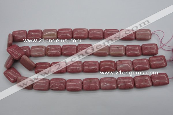 CRC701 15.5 inches 15*20mm rectangle rhodochrosite beads wholesale