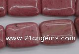 CRC702 15.5 inches 18*25mm rectangle rhodochrosite beads wholesale