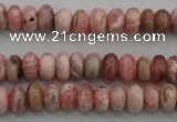 CRC752 15.5 inches 4*6mm rondelle rhodochrosite beads wholesale