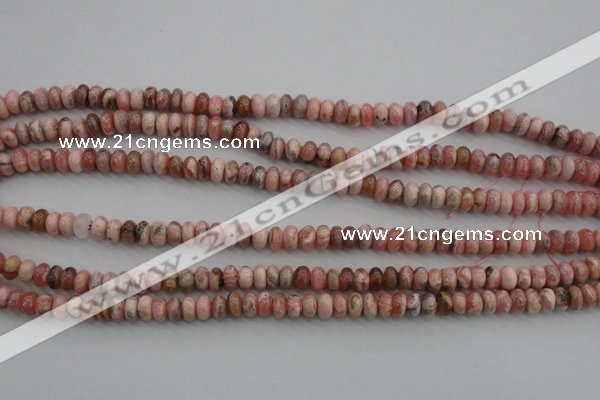 CRC752 15.5 inches 4*6mm rondelle rhodochrosite beads wholesale