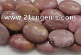 CRC77 15.5 inches 12*18mm oval rhodochrosite gemstone beads