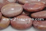 CRC78 15.5 inches 22*30mm oval rhodochrosite gemstone beads