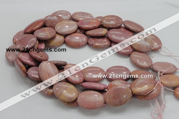 CRC78 15.5 inches 22*30mm oval rhodochrosite gemstone beads