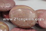 CRC79 15.5 inches 30*40mm oval rhodochrosite gemstone beads