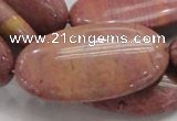 CRC80 15.5 inches 25*50mm oval rhodochrosite gemstone beads