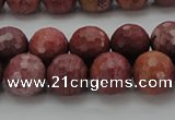 CRC804 15.5 inches 12mm faceted round Brazilian rhodochrosite beads