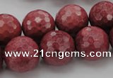 CRC806 15.5 inches 16mm faceted round Brazilian rhodochrosite beads