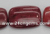 CRC827 15.5 inches 30*40mm rectangle Brazilian rhodochrosite beads