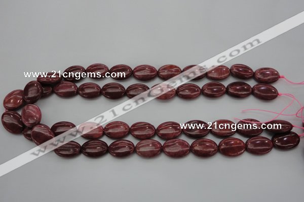 CRC831 15.5 inches 10*14mm oval Brazilian rhodochrosite beads