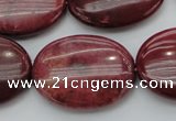 CRC837 15.5 inches 30*40mm oval Brazilian rhodochrosite beads