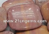 CRC84 15.5 inches 30*40mm rectangle rhodochrosite gemstone beads