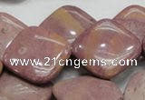 CRC86 15.5 inches 25*25mm diamond rhodochrosite gemstone beads