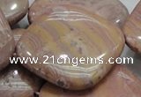 CRC87 15.5 inches 40*40mm diamond rhodochrosite gemstone beads