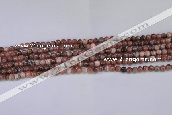 CRC912 15.5 inches 5mm round natural rhodochrosite beads