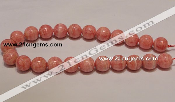 CRC92 16 inches 18mm round grade AA argentina rhodochrosite beads