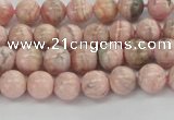 CRC921 15.5 inches 6mm round natural rhodochrosite beads