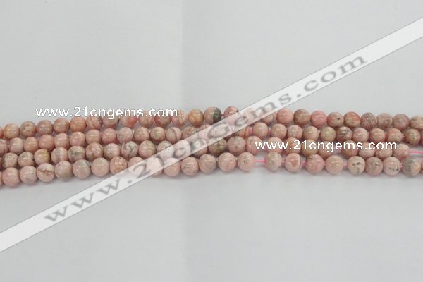 CRC921 15.5 inches 6mm round natural rhodochrosite beads