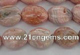 CRC930 15.5 inches 8*12mm oval natural rhodochrosite beads