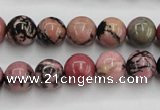 CRD03 15.5 inches 10mm round natural rhodonite gemstone beads