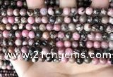 CRD351 15.5 inches 6mm round rhodonite beads wholesale