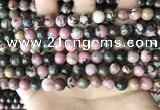 CRD352 15.5 inches 8mm round rhodonite beads wholesale