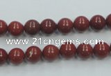 CRE01 16 inches 8mm round natural red jasper beads wholesale