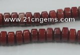 CRE05 16 inches 5*8mm rondelle natural red jasper beads wholesale