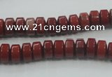 CRE05 16 inches 5*8mm rondelle natural red jasper beads wholesale