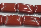 CRE17 16 inches 18*25mm rectangle natural red jasper beads wholesale