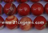 CRE305 15.5 inches 14mm round red jasper beads wholesale