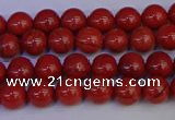 CRE310 15.5 inches 4mm round red jasper beads wholesale