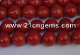 CRE311 15.5 inches 6mm round red jasper beads wholesale