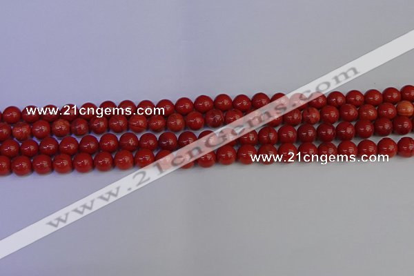 CRE311 15.5 inches 6mm round red jasper beads wholesale