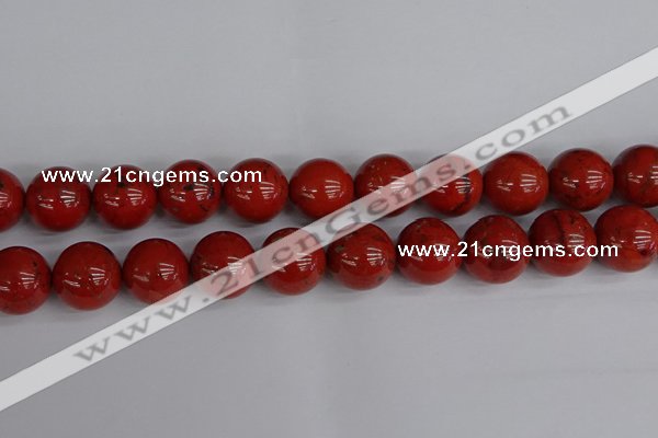 CRE318 15.5 inches 20mm round red jasper beads wholesale